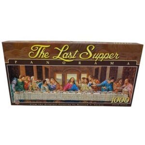 Master Pieces 1000 Piece Puzzle-The Last Supper Panorama-NEW Bible Church Christ